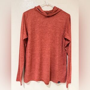 Patagonia Women’s Capilene Cool Daily Hoodie Lightweight size L Red Orange